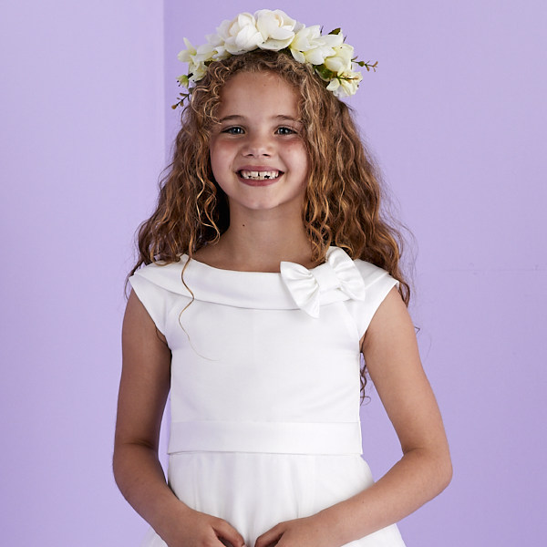 Meghan Ivory Ankle Length Girls Holy Communion deals Dress Flower Girl